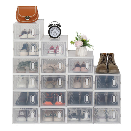 18pcs Plastic Mesh Shoe Box