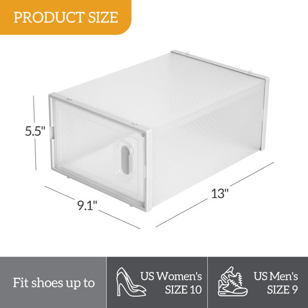 18pcs Plastic Mesh Shoe Box